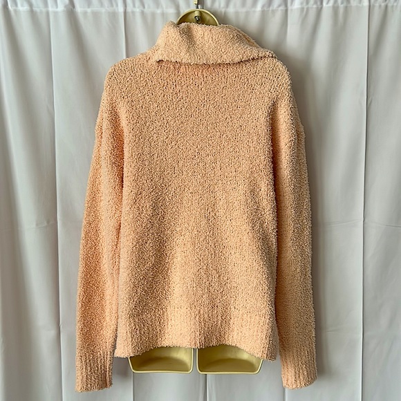 M by Marled LOVE Peach Fuzzy Cowl Neck Sweater Top **Size M** - Picture 2 of 3